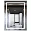 Зеркало Mixxus Premium FLASH MR21-60x80 (LED Touch, Anti-fog, часы) (MP6617) - миниатюра 1