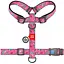 Шлея для собак Waudog Nylon анатомічна H-подібна з QR-паспортом, малюнок "Єдинороги", пластиковий фастекс, XL - мініатюра 2