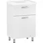 Тумба для підлоги RJ Flora-B з умивальником Moduo K116-011 60 см Білий RJFU039-0160WHSET(RJFU039-0160WH+K116-011) Білий - мініатюра 1