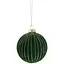 Ялинкова кулька Chomik смугаста велюр 8 см зелена (5900779882027_2) - мініатюра 1