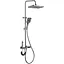 Душевая система Mixxus Premium Riviera 009-J с кнопкой переключения 4 режима graphite MI6835, Графит - миниатюра 1