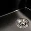 Кухонна мийка СМ 78x50 L PVD чорна Platinum Handmade (круглий сифон 3.0/0.8), Чорний - мініатюра 8