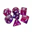 Набор кубиков Double Color Glitter 7 Dice Set - Pink-Purple , 7 шт. (g7dglitdc03) - миниатюра 1