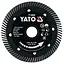 Диск відрізний алмазний Yato Turbo по гресу, кераміці Ø=125x1.3x10x22.2мм (YT-59982) - мініатюра 1