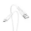 Кабель эластичный силиконовый Hoco X67 Nano silicone charging Micro USB cable 1 м белый - миниатюра 1