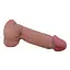 Фалоімітатор Baile Sliding Skin Bendable 8.1'' 20.6 см коричневий - мініатюра 5