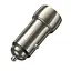 Адаптер автомобильный Tough dual port car charger Z48 2*Type-C 40W коричневый - миниатюра 7