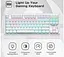 Клавіатура ігрова механічна Aula Mechanical F-3032 White keycaps + 21 Yellow keys KRGD Brown - мініатюра 6