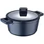 Кастрюля MasterPro Indigo з кришкою 24 см 4,5 л (BGMP-7979) - миниатюра 1