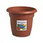 Вазон пластиковый Linea Mediterraneo, 35 см круглый, 14л терракот (82350) - миниатюра 1