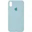 Чехол Silicone Case Full Protective AA для Apple iPhone XS Max 6.5 Бирюзовый/Turquoise - миниатюра 1