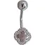 Срібна сережка для пірсингу пупка Umax. 7050U - мініатюра 1