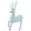 Елочная игрушка MIS LT Олень Благородный большой 15х7х20 см голубой - миниатюра 1