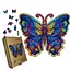 Пазл деревянный Загадочный Бабочка, А5, 35 элементов, Деревянная коробка - миниатюра 1