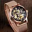 Чоловічий скелетон годинник Skmei 9199 (Розове золото) - мініатюра 2