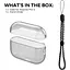 Чехол AhaStyle Transparent Case для Airpods Pro 2 Black [133860] - миниатюра 2