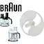 Тримач насадок для подрібнювача з ручкою FP6000 блендера Braun 67051020, BR67051020 - мініатюра 1