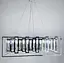 Підвісна арт-люстра в хромованому корпусі | Арт. CA 09 | Line F - мініатюра 7