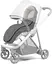 Теплий конверт-накидка Thule Stroller Footmuff Grey Melange (TH 11200324) - мініатюра 2