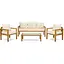Комплект садовой мебели Di Volio Brescia 3 Натуральный/кремовый - миниатюра 1