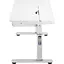 Стол компьютерный 2E CE301K-MECHANIC, регулировка высоты, механика, 54/76х120x60 см, белый - миниатюра 6