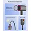 Портативний фен з іонізацією, з насадкою-дифузором, складана ручка 1600 Вт - мініатюра 5