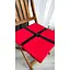 Водоотталкивающая подушка на стул Красный однотон (2 шт.) - миниатюра 8