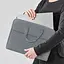 Сумка для документов текстильная А4 1 отдел светло-серая (1632-01-A) - миниатюра 6