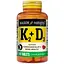 Вітаміни та мінерали Mason Natural Vitamin K2 100 mcg plus Vitamin D3, 100 таблеток - мініатюра 1