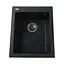 Гранітна мийка Globus Lux Lama чорний металік 410x500мм-А0001 000006136, Чорний - мініатюра 1