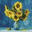 Алмазная мозаика Любимые подсолнухи © Ira Volkova Идейка AMO7189, 40х40 см - миниатюра 1