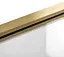 Шторка для ванни Rea Elegant 80 brushed gold нерухома REA-W6601, Універсальна, прозорий, золотий - мініатюра 5