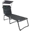Ліжко розкладне Bo-Camp Sun Lounger With Sunscreen 5 Positions Grey (1304492) (DAS303260) - мініатюра 1
