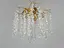 Стильна кришталева люстра Гліцинія з алюмінієвими елементами, 6 ламп - мініатюра 3