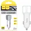 Автомобильное зарядное устройство от прикуривателя Hoco Z23 2xUSB 2.4A White - миниатюра 4