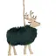 Подвеска декоративная House of Seasons Олень зеленая (8720967048526_2) - миниатюра 1