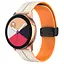 Силиконовый ремешок Classy для Smart Watch 20mm White/Orange - миниатюра 1