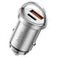 Автомобильный комплект – адаптер и кабель HOCO NZ10 45 W usb-c – lightning серебристый - миниатюра 8