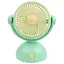 Вентилятор настільний, 13 см, акумулятор, USB-зарядка, 10.5x16.5x6 см (В асортименті) - мініатюра 1