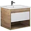 Тумба Мойдодир Oslo 70 Wood з умивальником ID-70 дуб крафт/Білий - мініатюра 1