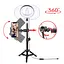 Лампа 8" на штативі з пультом Bluetooth Тримач із кільцевим освітленням MY108 - мініатюра 5