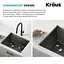 Кухонная мойка Kraus Kore KWU1111-23-PGM, Черный - миниатюра 7