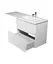 Тумба Мойдодир Палермо 80-U Adam 140 R Білий підвісна з крилом над пральною машиною Білий - мініатюра 5