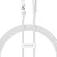 Дата кабель Baseus Gem Fast Charging Type-C to Lightning 20W (2m) (P10373001211-01) Moon White - мініатюра 1