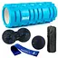 Набір для масажу та йоги PowerPlay PP_4096 (Ролик 33*14 + 2-ва мячі) Blue + гумка 7.5 кг (PP_4096_Blue) - мініатюра 1