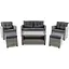 Набір садових меблів Di Volio Firenze сірий/графітовий - мініатюра 5