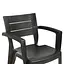 Стул садовый пластиковый Bica Emma графит - миниатюра 6