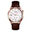 Чоловічий кварцовий годинник Skmei 1581 Prestige коричневий з рожевим - мініатюра 2
