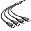 USB Кабель Hoco X76 4 в 1 Type-C x 2 + iP + Micro 1 м - мініатюра 2