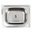 Кухонная мойка из нержавеющей стали Platinum 4050 (0,4/120 мм), Нержавеющая сталь - миниатюра 1